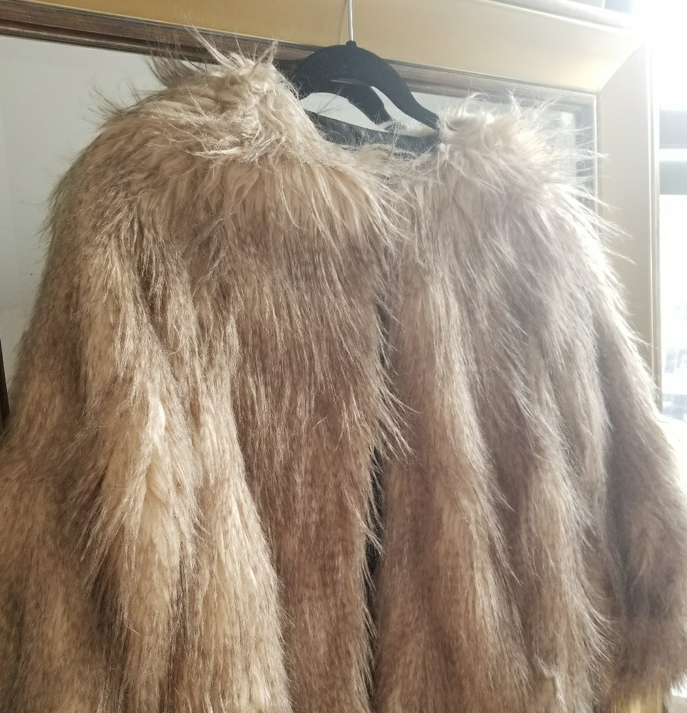 Zara faux fur coat